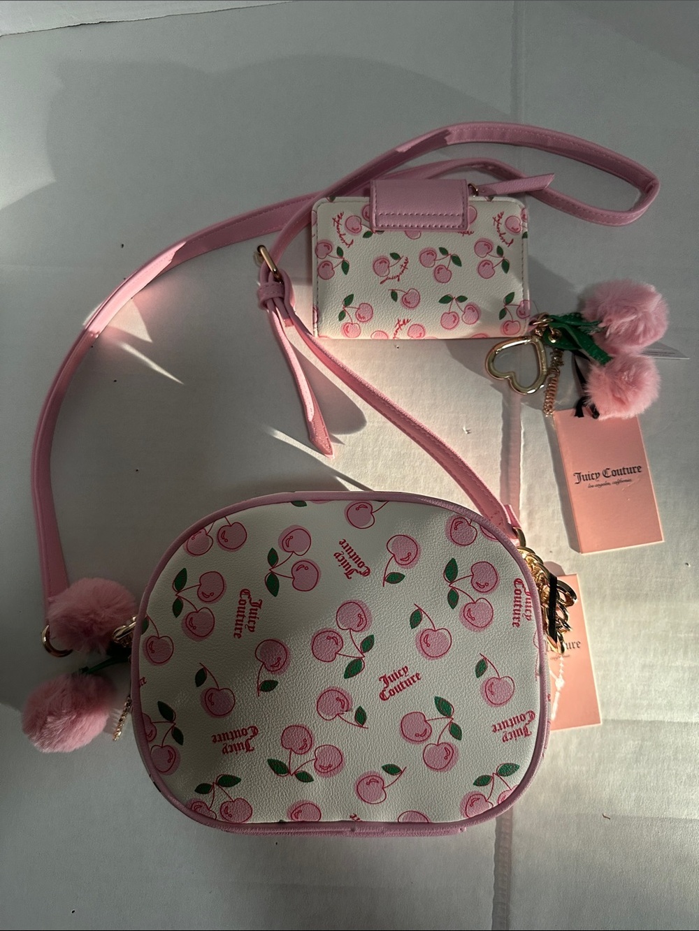 🍒 NWT Juicy Couture Cherry Girl Crossbody & Wallet Set -Rare Y2K Viral Find! - Picture 15 of 16